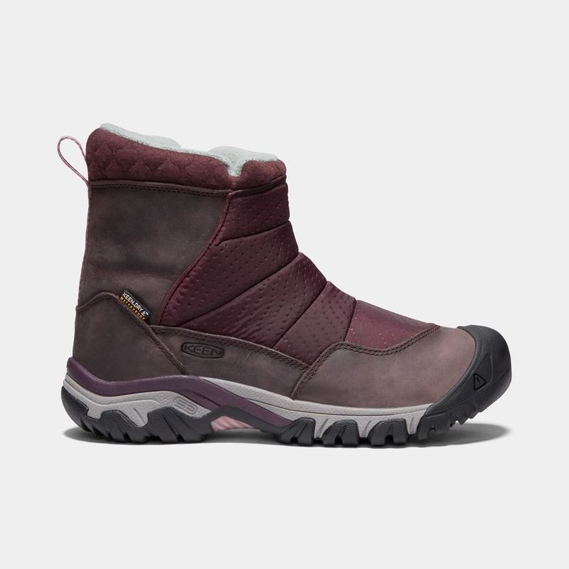 Keen Hoodoo III Low Zip Womens Snow Boots Purple Factory Outlet NZ (9315-SLGEP)